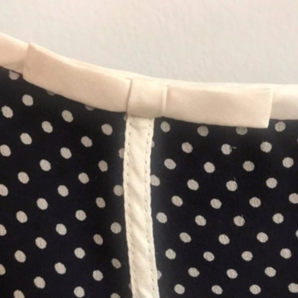Ann Taylor | A Line Silk Polka Dot Skirt Sz. 6 - Picture 4 of 8